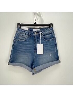 Vervet Super High Waist Shorts Denim Women's XS
